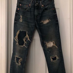 Men’s Levi’s 511 distressed jeans size 28 x 32